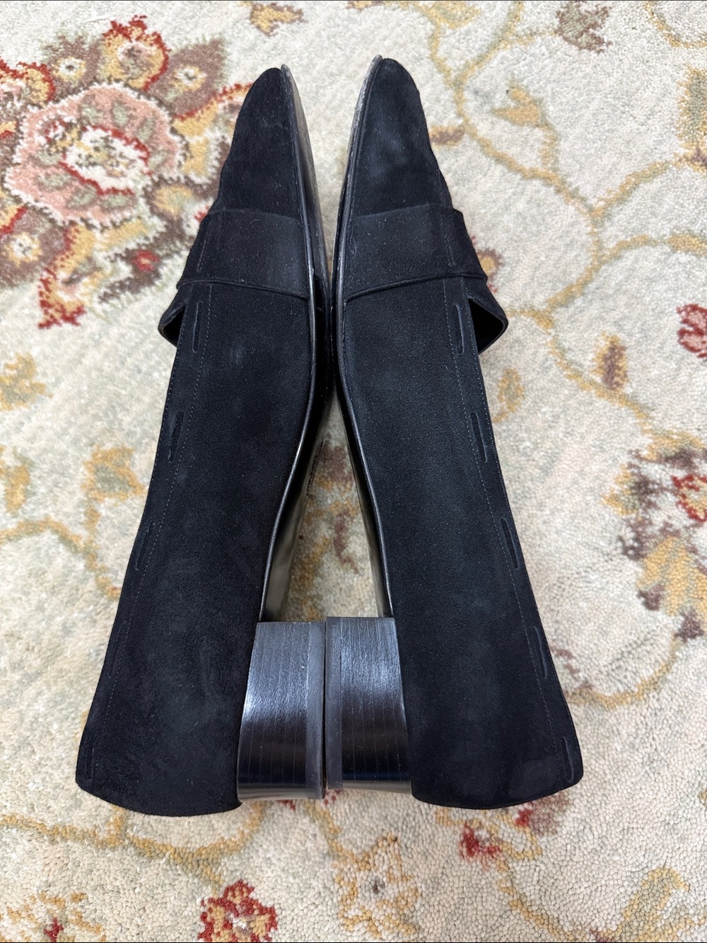 Salvatore Ferragamo Darrel style Black Suede Women’s Loafers - Picture 5 of 8